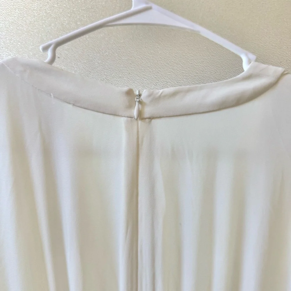 ALEXIS Lilla Kaftan Crepe Maxi Dress White Sz S - Picture 6 of 9